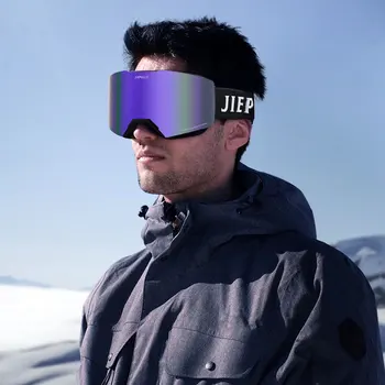חדש מגנט גלילי משקפי סקי משקפי עבור גברים ונשים חיצונית הרים כפול אנטי ערפל משקפי סקי
