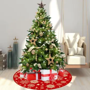 90CM מצויר עץ חג המולד חצאית מלאכות עץ להקיף את הבסיס להגדיר חג מולד קישוטים הביתה חג המולד קישוטי חג מולד שמח