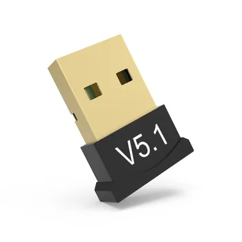 BT 5.1 אלחוטית מתאם Bluetooth USB Dongle על שולחן העבודה של מחשב נייד רב התקן Bluetooth Audio מקלט משדר BT5.1
