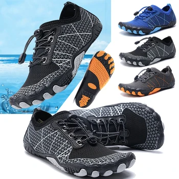 צלילה נעלי התעמלות, החלקה טרקים שכשוך נעלי יבש מהירה שכשוך נעליים לנשימה ללבוש עמיד חיצונית אספקה עבור טיולי הליכה, אגם