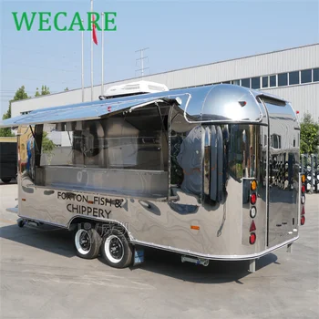 WECARE מותאם אישית עגלת הנקניקיות חטיפים קפה קרוון משאית גלידה ברחוב נייד מטבח קרון משאית מזון מצויד באופן מלא