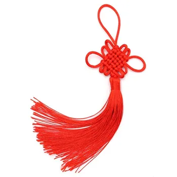 10pcs גודל קטן חגיגי ציציות תליון קשר סיני תליון עבור קישוטים מתנות לשנה החדשה, חג האביב קישוטים