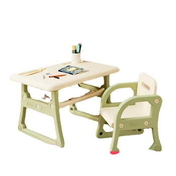 י קטן שולחן שולחן המשחק מוקדם חינוך שולחן לילדים ללמוד שולחן כיסא להגדיר שני-in-one