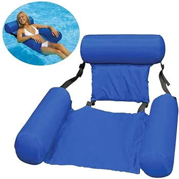 הקיץ מתנפחים כיסא מתקפל צף שורה PVC בריכת שחיה מים ערסל אוויר מזרנים למיטה החוף ספורט מים הכיסא הכיסא.