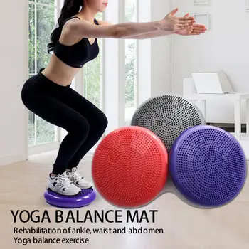 33 סנטימטר איזון פד אימון שטיח PVC מכון כושר יוגה מושב עיסוי כרית מתנפחת עיסוי יוגה הכדור מחצלת אביזרי ספורט