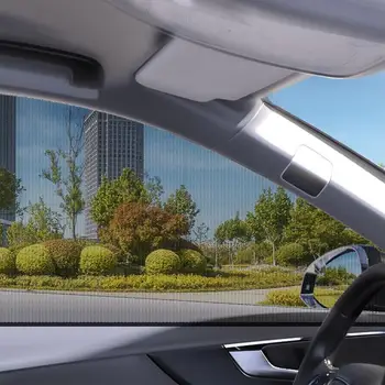 2pcs לחלון המכונית המסך הדלת מכסה קדמי ואחורי צד, חלון שמש UV לכסות את חלון הצד שמשיה רשת מגן השמש הגנה