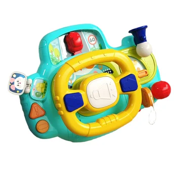 Yy עגלת תינוק לילדים ההגה צעצוע טייס סימולציה נהיגה