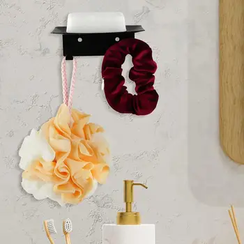 חורים לניקוז מחזיק סבון מקלחת מחזיק סבון נירוסטה הקיר סבון כלים עם ווים חורים לניקוז אגרוף-בחינם מקלחת