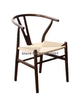 נורדי אוכל עץ מלא על כיסא עץ אלון לבן מחקר הכיסא J39 אגוז y כיסא בסגנון יפני חבל יומן מעצב הכיסא