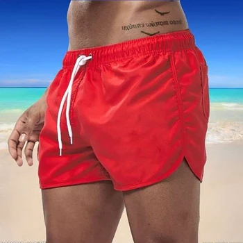 גברים בגדי ים לשחות מכנסיים קצרים בקיץ החוף Mens הריצה ספורט Surffing מכנסי ספורט מים מהיר יבש מכנסיים לגברים