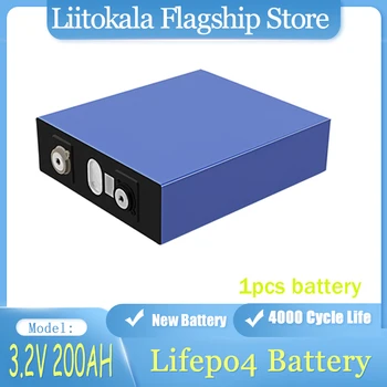 LiitoKala סוללת Lifepo4 3.2 V 200Ah ליתיום ברזל פוספט תאים DIY 12V 24V 48V RV הסירה עגלת גולף המלגזה מערכת אנרגיה סולארית