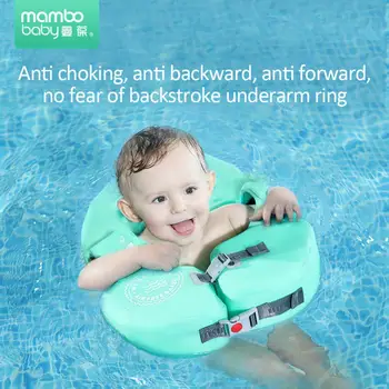 לשחות מאמן הצפה 3-24months שאינם מתנפחים בטוחים ילדים בבריכה אביזרים צעצועים התינוק צף מתכוונן Mambobaby לשחות הטבעת