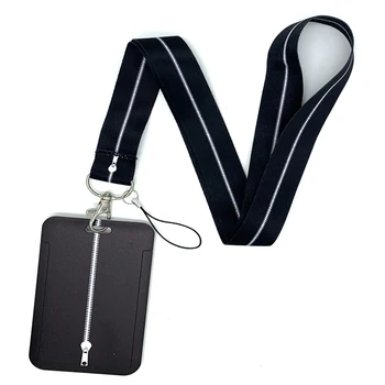סגנון אופנה Black Cell Phone מים מפתחות מצלמת USB תעודת הזהות תג בעל הצוואר רצועות תלייה חבל סרטים אביזרים