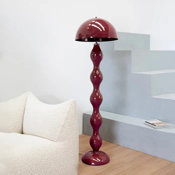 סקנדינבי מינימליסטי הוואבי סאבי קרם סגנון Led מנורת רצפה בסלון עיצוב הבית השינה ספה פינתית עומד אור המנורה פטריות