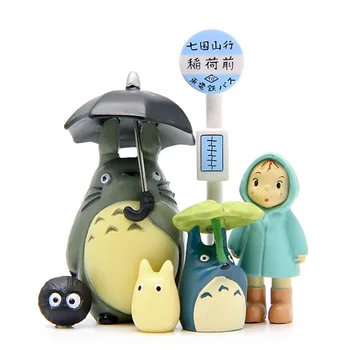 סטודיו ג ' יבלי השכן טוטורו סאטסוקי מיי צעצועים PVC מטריה טוטורו קפיצים דגם צעצוע לילדים מתנת עיצוב הבית