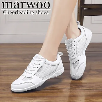Marwoo עידוד נעלי ילדים נעלי ריקוד תחרותי נעלי אירובי כושר נעלי נשים הלבן של ג ' אז נעלי ספורט 865