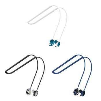 סיליקון אנטי-אבוד חבל תלייה-הצוואר שרוך תואם על Bose-ספורט אוזניות Bluetooth תואם אוזניות כבל הרצועה.