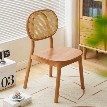 נורדי, עץ כסאות אוכל מטבח מעצבים סלון כיסא הטרקלין ריפוד מרפסת Sedie דה-Pranzo ריהוט הבית A2
