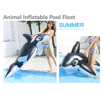 חיה בריכה מתנפחת לצוף מפורסמים ההגירה סגנון שחייה צף צעצוע מים Thicked PVC לרכב על לצוף צעצוע רך חסון לחופשה.