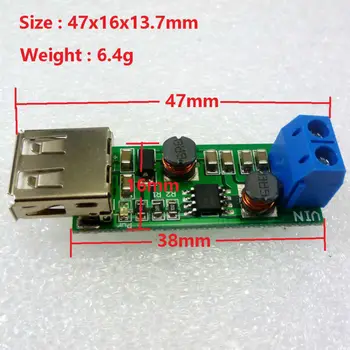 DD1205UA קלט USB 1-6.5 V פלט 5V אספקת חשמל DC-DC Boost באק צעד צעד למטה ממיר עבור תאורת LED ציוד אודיו