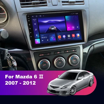 עבור מאזדה 6 ⅱ GH 2007 - 2012 אנדרואיד 12 רדיו במכונית חכם, מערכת מולטימדיה נגן וידאו ראש יחידת ניווט GPS, 4G סטריאו