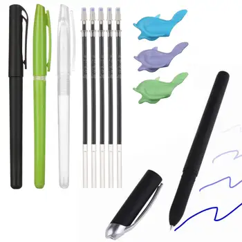 חם מכירה אוטומטית לדעוך עט ערכת עט הקסם נעלם דיו בלתי נראה כחול דיו ג ' ל עטים Copybook כתיבה משרדי