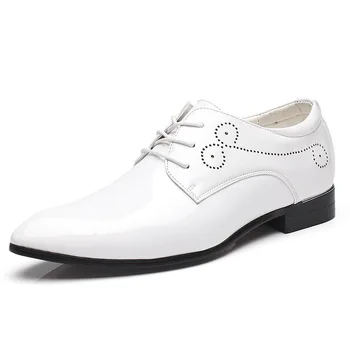 יוקרה באיכות גבוהה גברים רשמית גברים נעלי אוקספורד עור שמלת נעלי עסקי האופנה הצביע מסיבת חתונה נעלי משלוח חינם