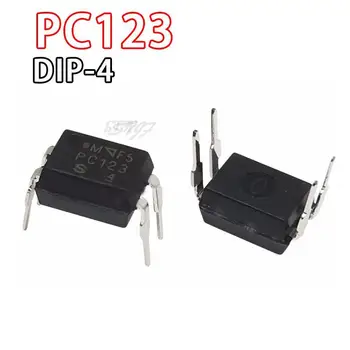10PCS PC123 DIP4 לטבול PC123B דיפ-4 חדש ומקורי IC