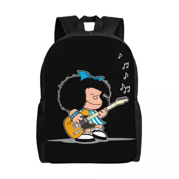 Mafalda קינו קומיקס נסיעות תיק גב גברים, נשים, בית ספר מחשב בוא נזוז קלאסי קריקטורה מנגה סטודנט Daypack שקיות