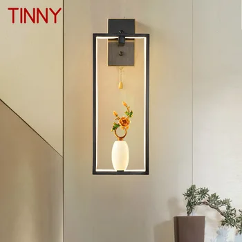 מתכתי מודרני מנורת קיר וינטאג 'פליז עיצוב יצירתי ג' ייד אגרטל עיצוב מנורות קיר אור LED עבור מגורים בבית בחדר השינה