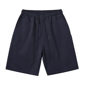 BDLS יפנית Cityboy בסיסי מוצק צבע מזדמנים מכנסיים קצרים לגברים קיץ חדש חופשי ישר חצי אורך מכנסיים לגברים