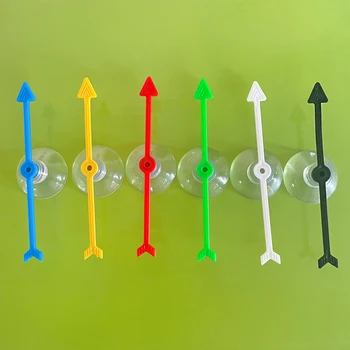 מלאכה צעצועים המשחק ספינר פלסטיק חץ טוות כוס יניקה לוח החץ 5 צבעים צעצועים עבור מסיבת בית הספר הביתה Usingboard ספינר