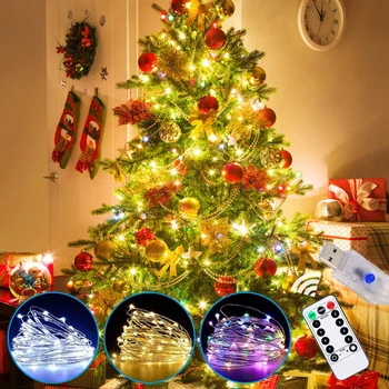 1/2pcs חג מולד קישוט סרט Led אורות פיות שלט עץ חג המולד קישוטים הביתה Diy Navidad השנה החדשה 2024