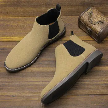 צ ' לסי מגפי גברים חמים למכירה עסקים חברתיים מגפי קרסול עבור שחרור המשלוח נעלי נוחות לגברים