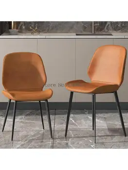בנוסף גובה 4550cm האי כיסא האוכל הנורדי הכיסא משענת איטלקי מינימליסטי שולחן האוכל האוכל הכיסא המודרני