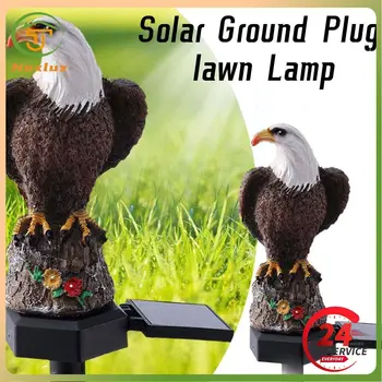 נשר הדשא סולארית מנורת LED עמיד למים חיה הקרקע Plug אורות דשא אומנות מעולה גינה חיצונית שרף קישוט מנורות