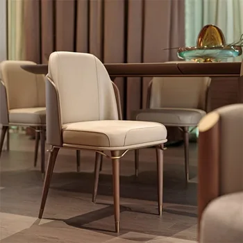 פאר מודרני במבטא נורדי כיסא בחדר האוכל העכשווי יפה כסאות אוכל Chaises-סל אבוס ריהוט למטבח