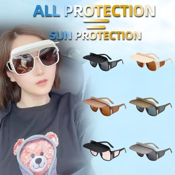 רב תכליתי להפוך מקוטב משקפי שמש מסגרת גדולה הגנת UV לא מת כתמים מוגדל משקפיים שיפוע משקפי שמש Mens Womens