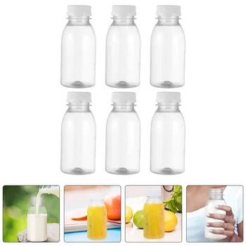 בקבוק קטן לשימוש חוזר מיץ בקבוקי פלסטיק מכסים מים ריק נייד חלב נקי מיכל