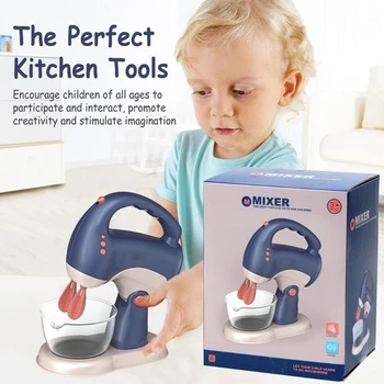 1Set מערבל חשמלי במטבח צעצוע סימולציה הבובות אביזרי פנים Playset מציאותי בישול צעצוע מכשיר מטבח