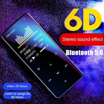MP3 A6 תלמיד נגן MP4 כרטיס להכניס מגע מקש Bluetooth חיצוני מיני Walkman נגן המוזיקה מקליט קול