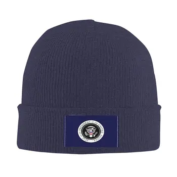 נשיא אמריקאי ים כובע סרוג לנשים גברים ביני סתיו חורף כובעים אקריליק ארה 