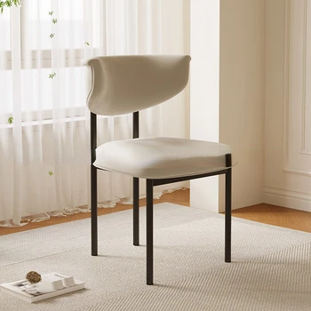 דקורטיביים כיסאות בחדר האוכל הרצפה לבן מינימליסטי מודרני כסאות מטבח מבטא סלון Sillas Comedor ריהוט למטבח MQ50CY