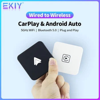 EKIY A1 מיני CarPlay תיבת עבור אאודי, מרצדס וולוו פולקסווגן וכו ' תמיכה אלחוטית Bluetooth חיבור אוטומטי טעינה סירי IOS15