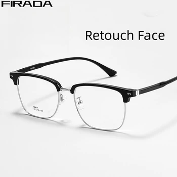 FIRADA אופנה נוח משקפי רטרו כיכר עיצוב משקפיים גודל גדול אופטי מרשם משקפיים מסגרת לגברים 16417TH
