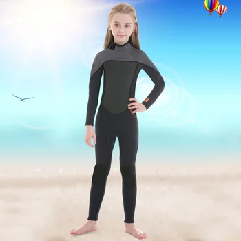ילדים צלילה, גלישה, בגדים עם שרוולים ארוכים one-piece גלישה בגד ים אנטי-מדוזה הגנת UV חיצונית עמידה אביזרים
