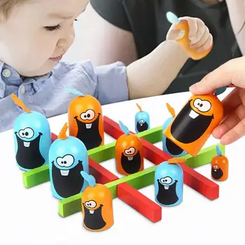טיק-טק, אגודל הגדול אוכל את הקטן גובל לוח משחק הורה-ילד אינטראקטיבי תחרות להתאים למסיבה משחקים, צעצועים עבור ילדים.