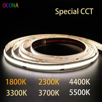מיוחד טמפרטורת צבע COB LED הרצועה אורות 480LEDs 8 מ 