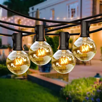 לויה LED העולם מחרוזת אורות פיות LED G40 חיצוני עבור מסיבת חג המולד גן דקורטיבי גרלנד מנורת רחוב החצר האחורית