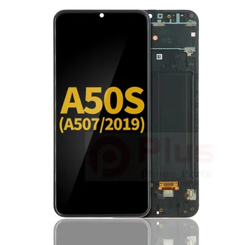 AMOLED להרכבה עם מסגרת החלפה עבור Samsung Galaxy A50s (משופץ) (A507/2019) (שחור)